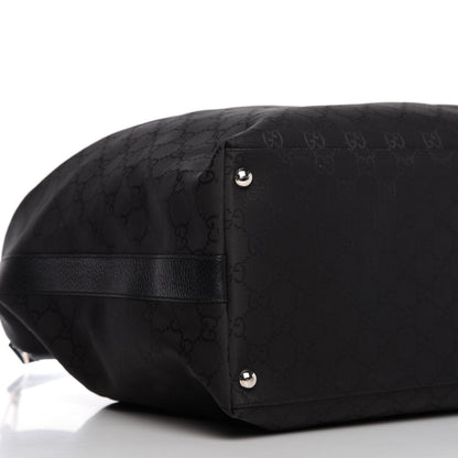 Gucci Nylon Monogram Oversized Overnight Bag Black 6 of 9