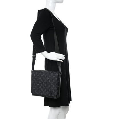 Louis Vuitton Monogram Eclipse District PM Black 2 of 13