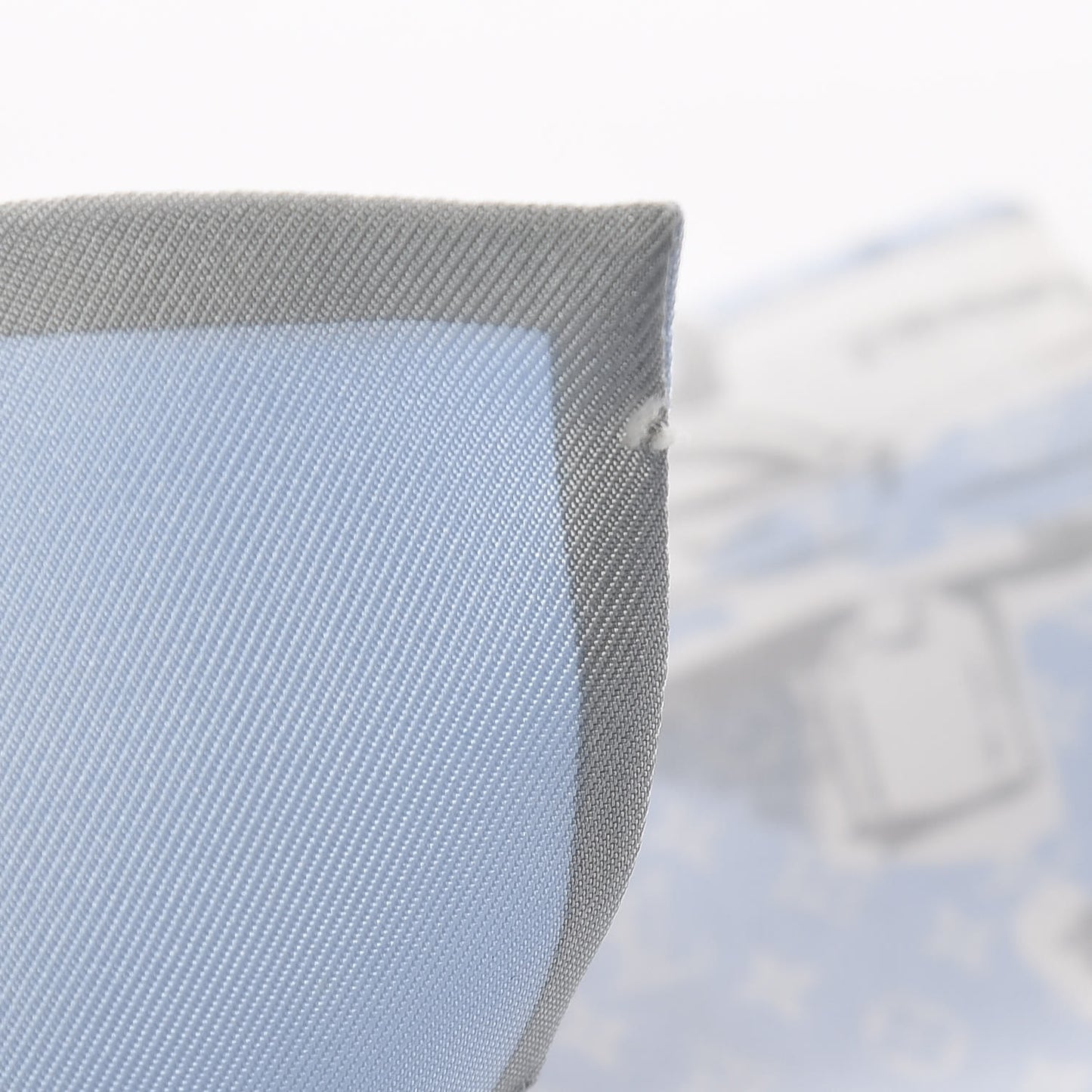 Silk Monogram Trunks Bandeau Blue Ciel