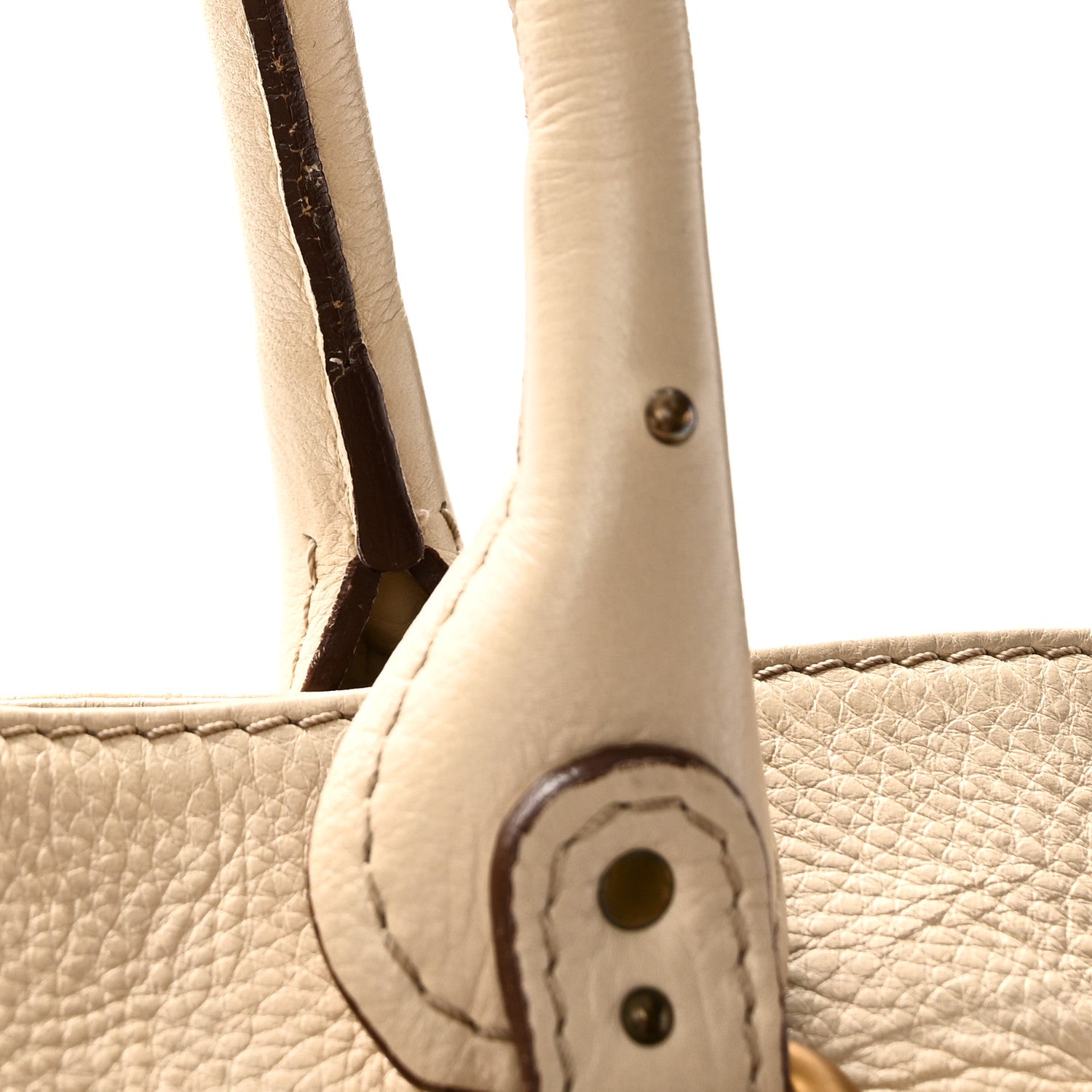 Chloe Grained Calfskin Paddington Shopping Tote Beige 11 of 11