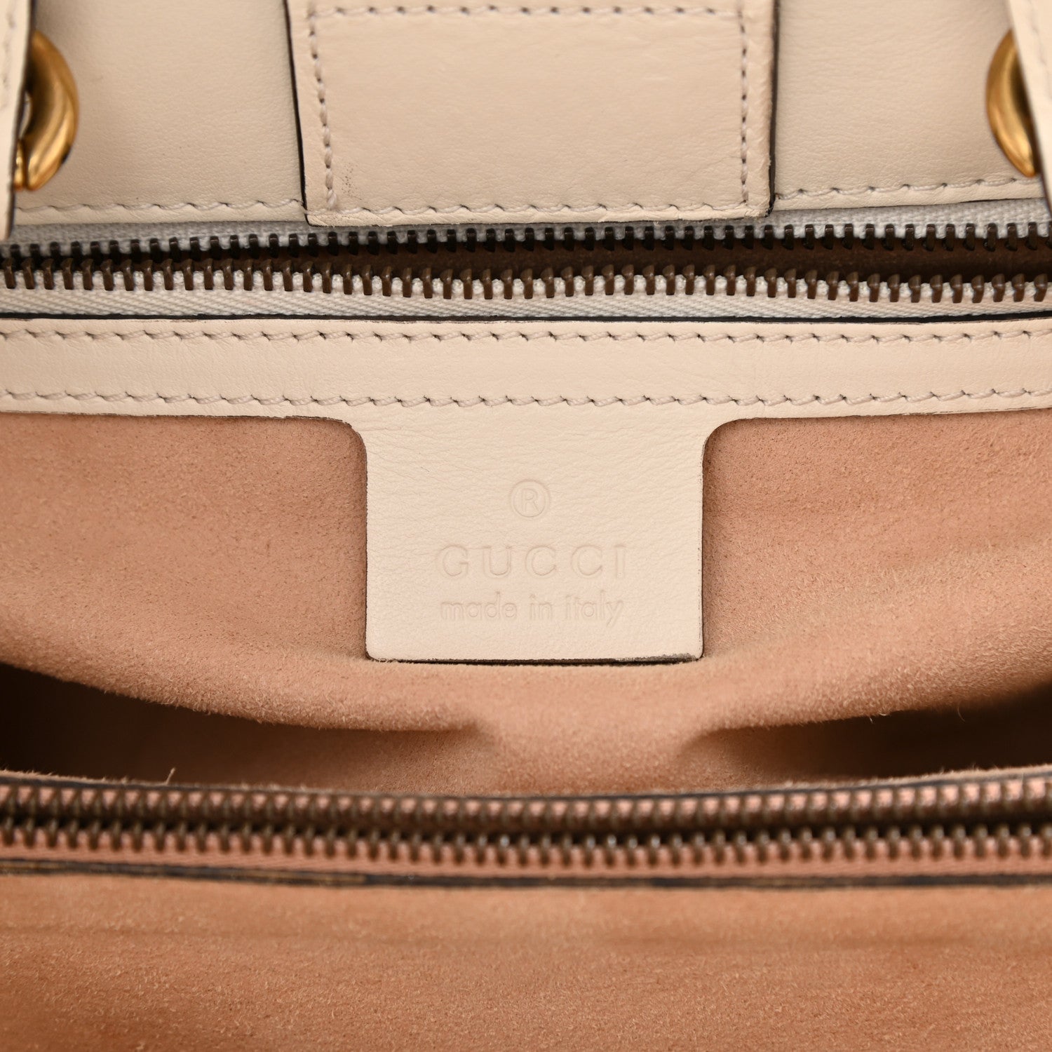 Gucci Calfskin Matelasse Small GG Marmont Tote White 14 of 16