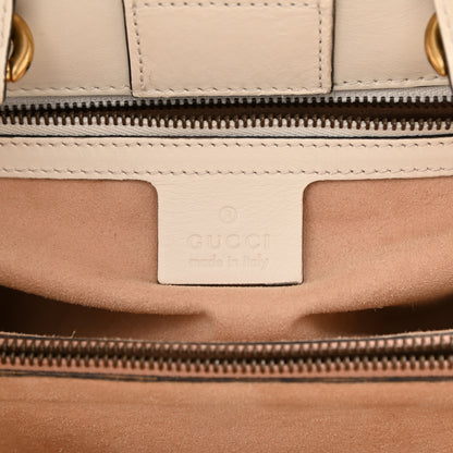 Gucci Calfskin Matelasse Small GG Marmont Tote White 14 of 16
