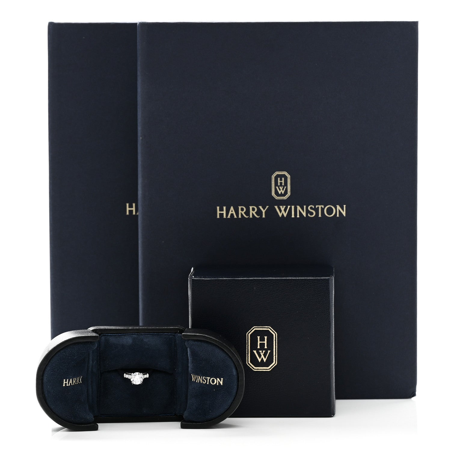Harry Winston Platinum Diamond .91ct Round Brilliant Cut Engagement Ring 47 4 7 of 7