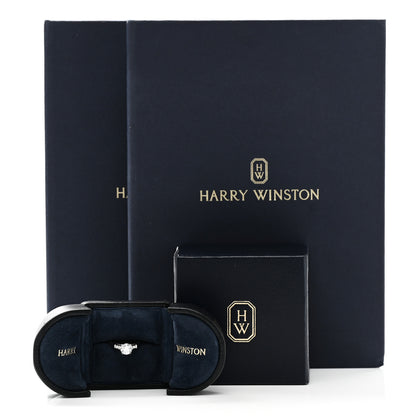 Harry Winston Platinum Diamond .91ct Round Brilliant Cut Engagement Ring 47 4 7 of 7