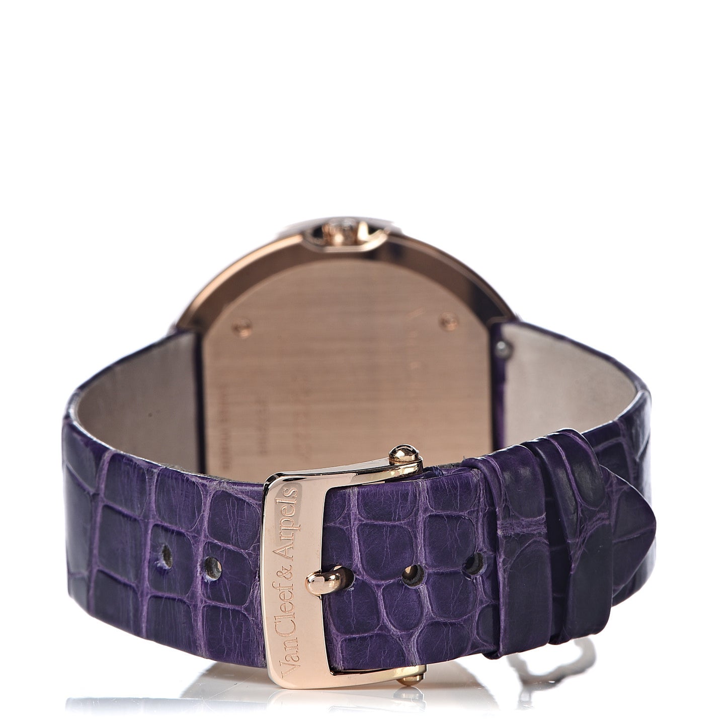 18K Rose Gold Alligator 38mm Charms Quartz Watch