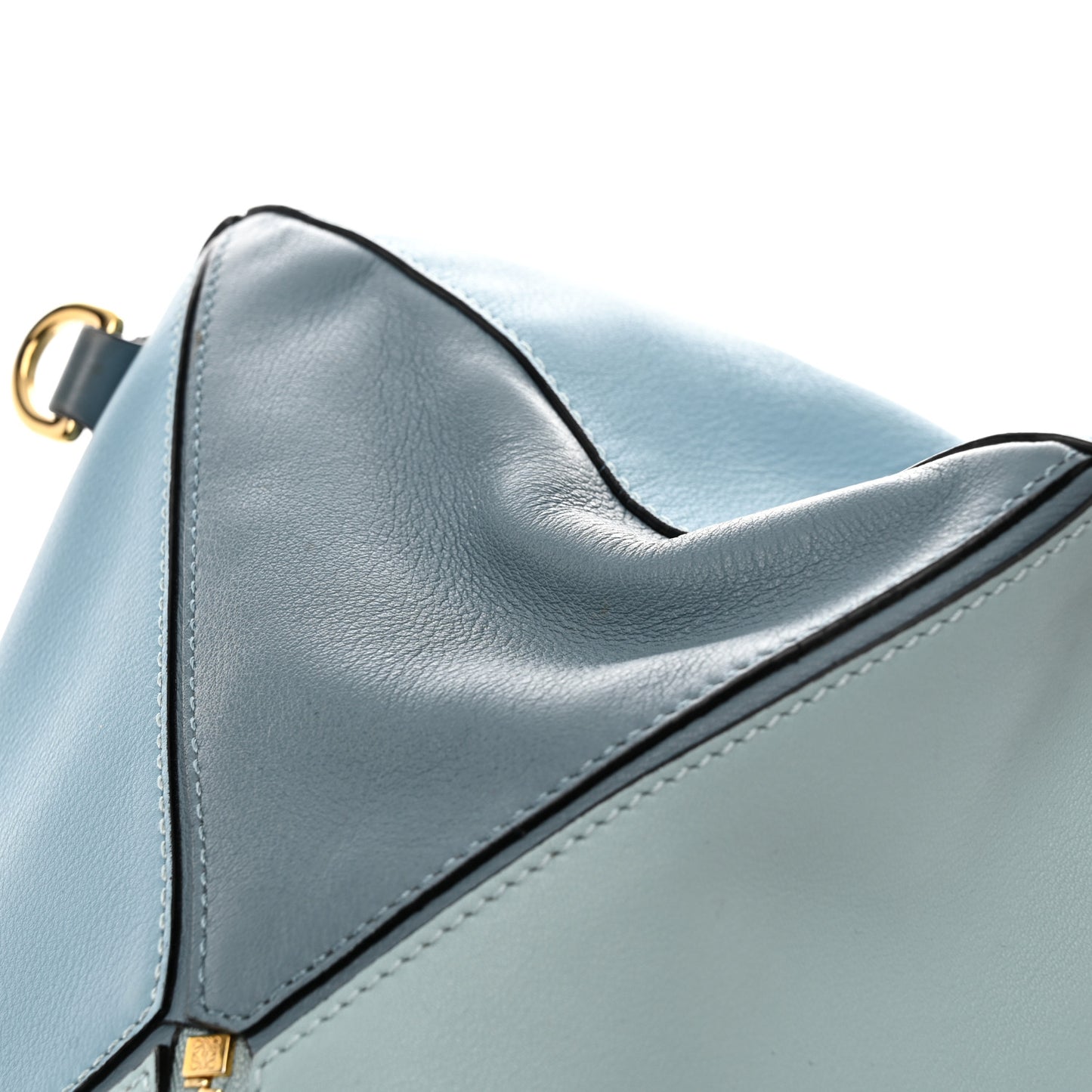 Calfskin Medium Puzzle Bag Aqua