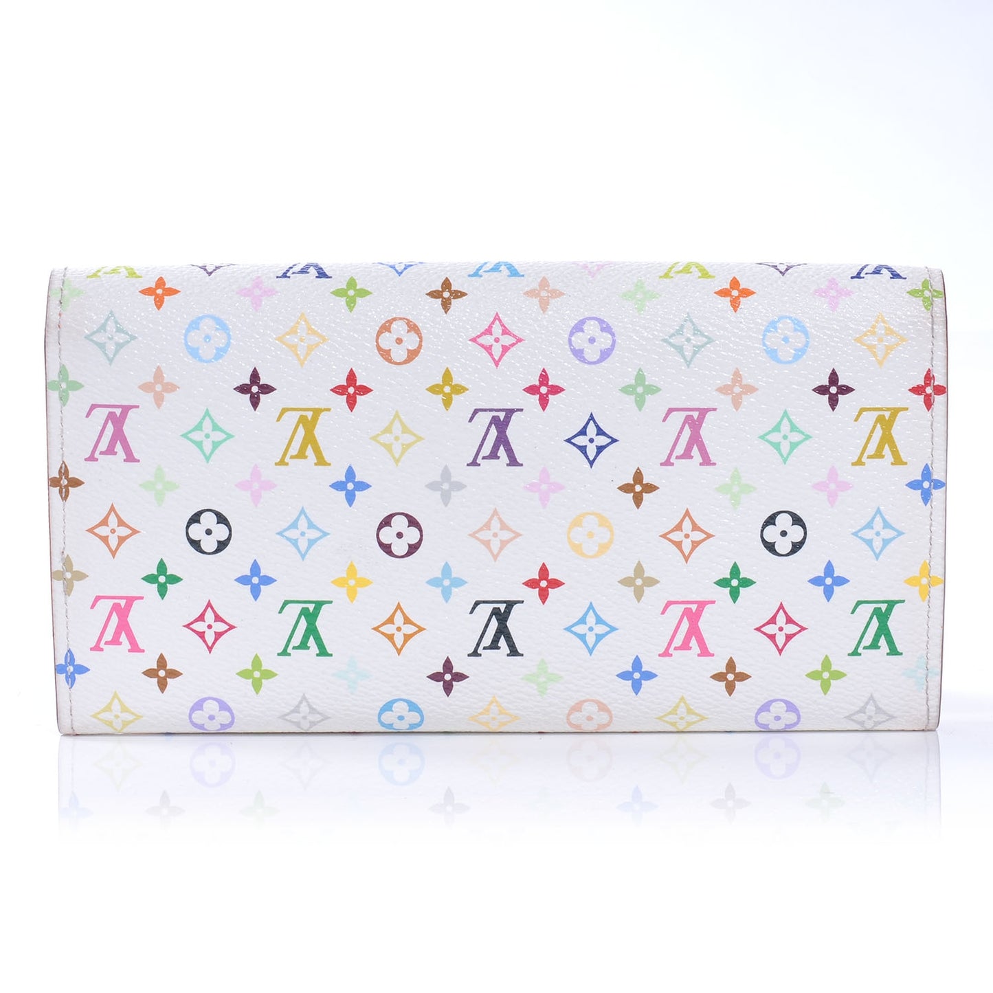 Monogram Multicolor Sarah Wallet White Orange