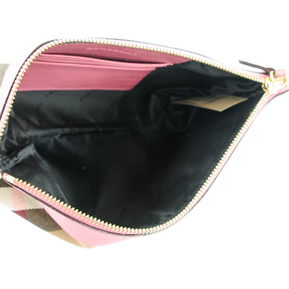 Burberry House Check Derby Peyton Crossbody Clutch Bag Pink 5 of 8