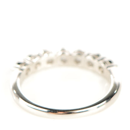 Tiffany Platinum Diamond 3mm Shared Setting Band Ring 7.5 3 of 5