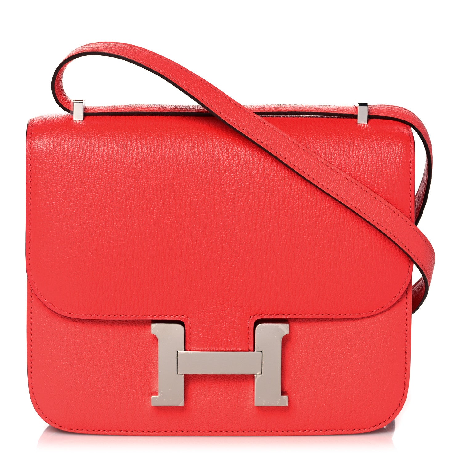 Hermes Chevre Mysore Constance 18 Rose Texas 1 of 10