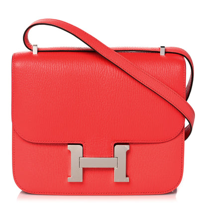 Hermes Chevre Mysore Constance 18 Rose Texas 1 of 10