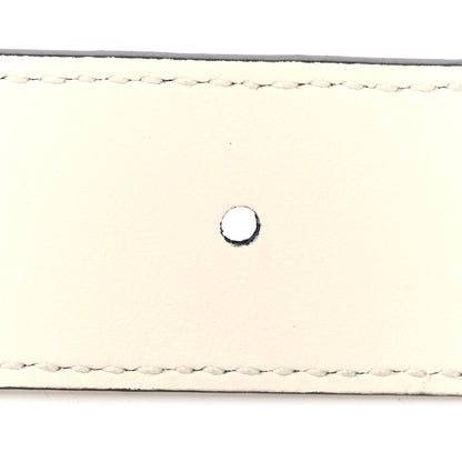 Gucci Guccissima Double G Reversible Belt 75 30 Black White 4 of 5