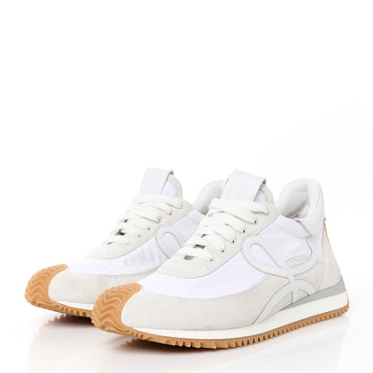 Loewe Nylon Suede Flow Retro Runner Sneakers 38 White 3 of 9