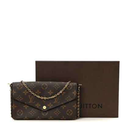 Louis Vuitton Monogram Pochette Felicie Chain Wallet Fuchsia 16 of 16