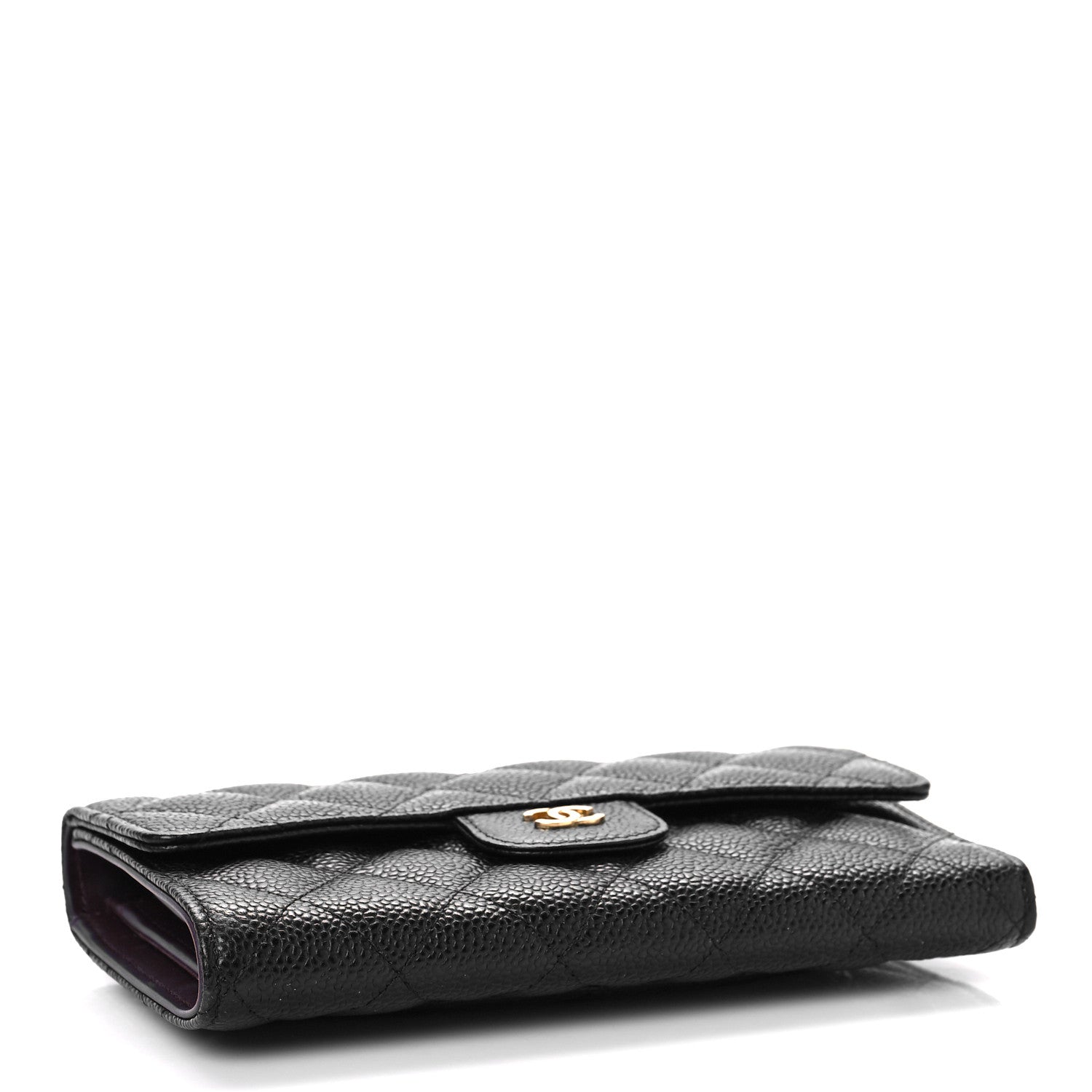 Chanel Caviar Quilted Large Flap Wallet Black 4 of 11
