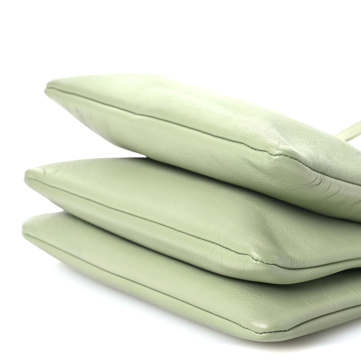 Lambskin Small Trio Crossbody Bag Pistachio