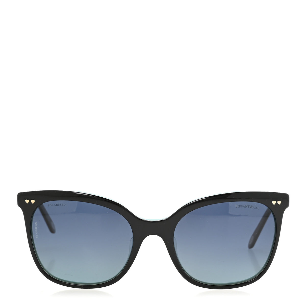 Tiffany Acetate TF4140-F Heart Sunglasses Black Blue 2 of 10