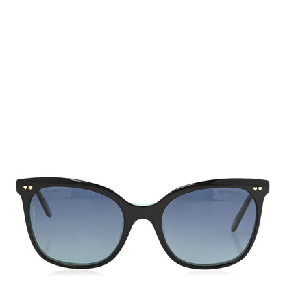 Tiffany Acetate TF4140-F Heart Sunglasses Black Blue 2 of 10