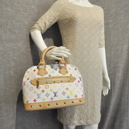 Louis Vuitton Monogram Multicolor Alma White 2 of 8