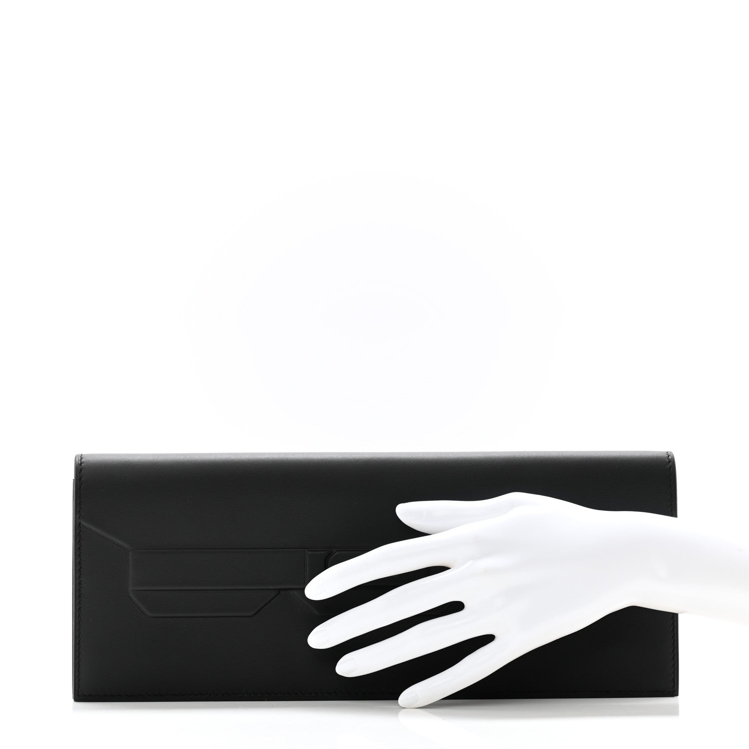 Hermes Swift Shadow Clutch 29 Black 2 of 9