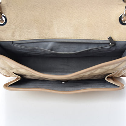 Chanel Caviar Quilted Large French Riviera Flap Beige 5 of 20