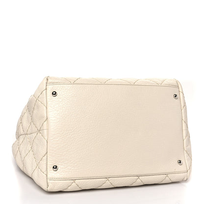 Chanel Glazed Calfskin On The Road Drawstring Tote Ivory 4 of 11