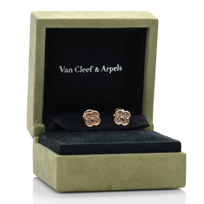 Van Cleef & Arpels 18K Rose Gold Sweet Alhambra Earrings 6 of 6