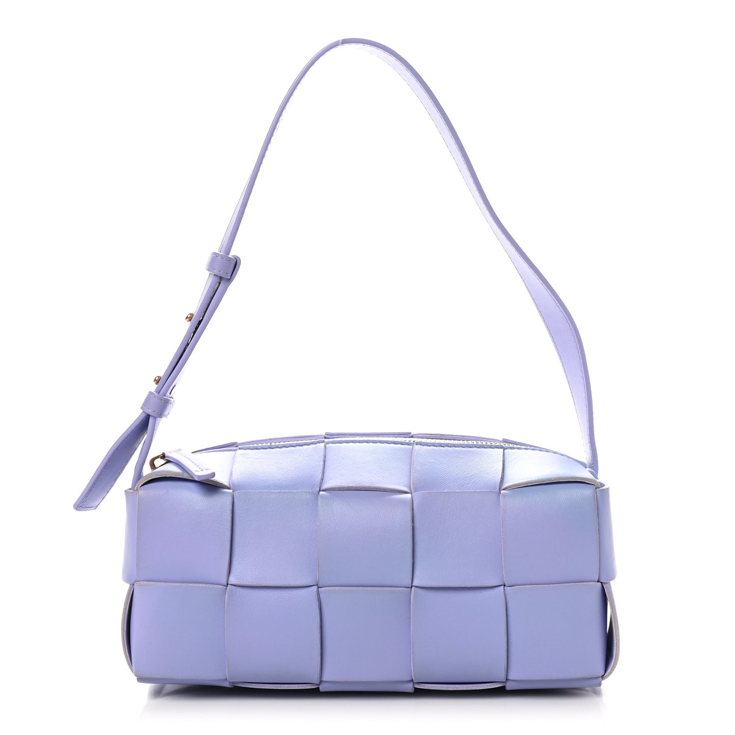 Lambskin Maxi Intrecciato Small Brick Cassette Bag Wisteria
