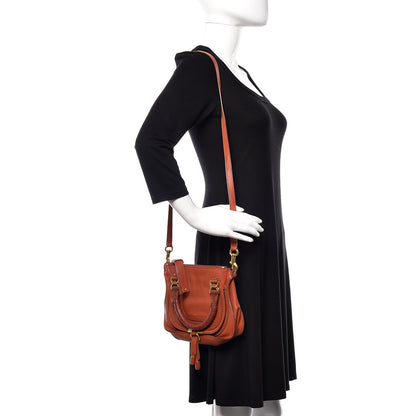 Chloe Calfskin Mini Marcie Satchel Red Bush 2 of 9