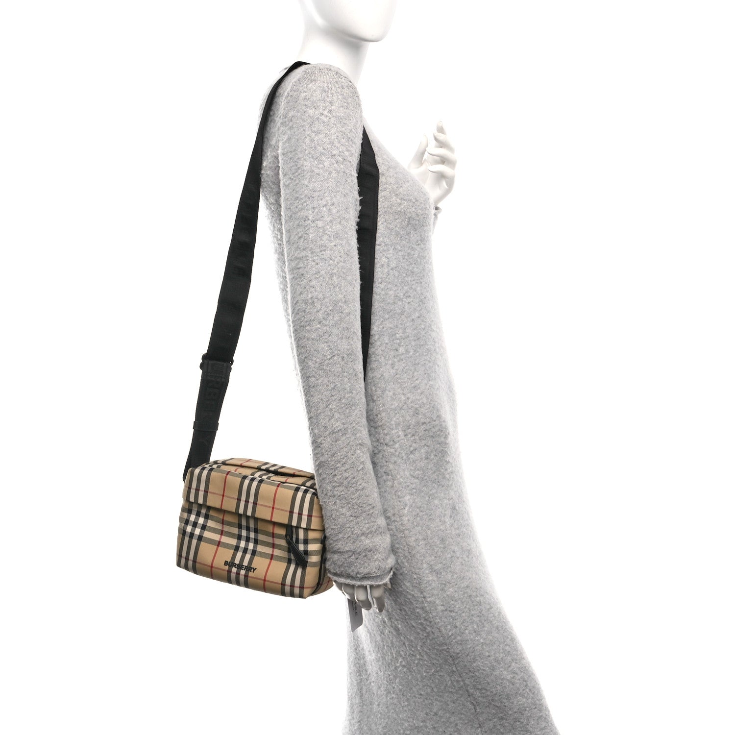Burberry Vintage Check Paddy Crossbody Bag Archive Beige 2 of 9