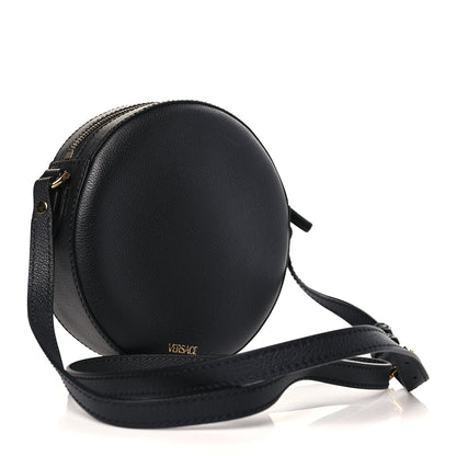 Versace Calfskin La Medusa Round Camera Bag Black 3 of 8