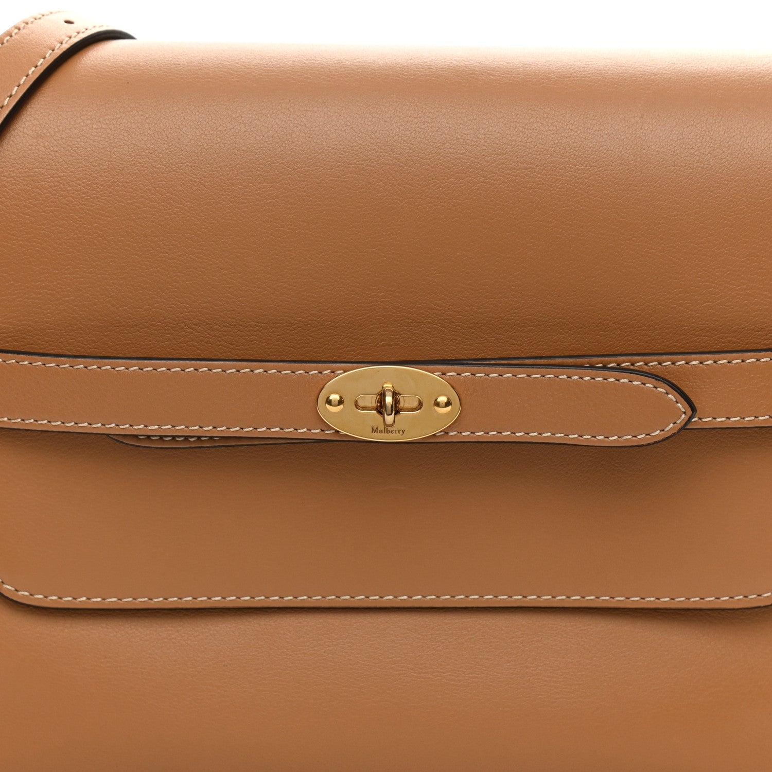 Mulberry Silky Calfskin Belted Bayswater Satchel Sable 10 of 12