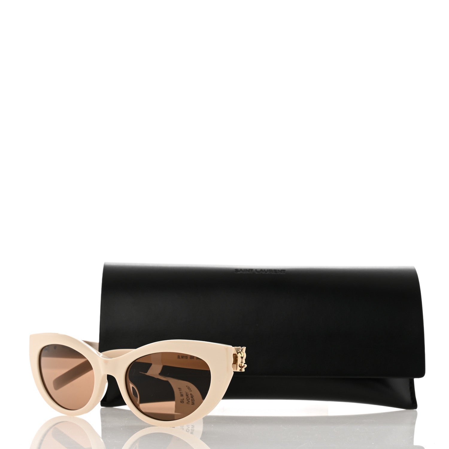 Saint Laurent Cat Eye SL M115 Sunglasses Ivory 8 of 8