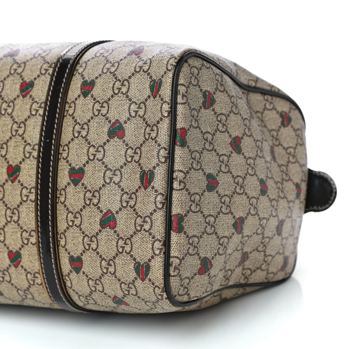 GG Plus Monogram Hearts Medium Joy Boston Dark Brown