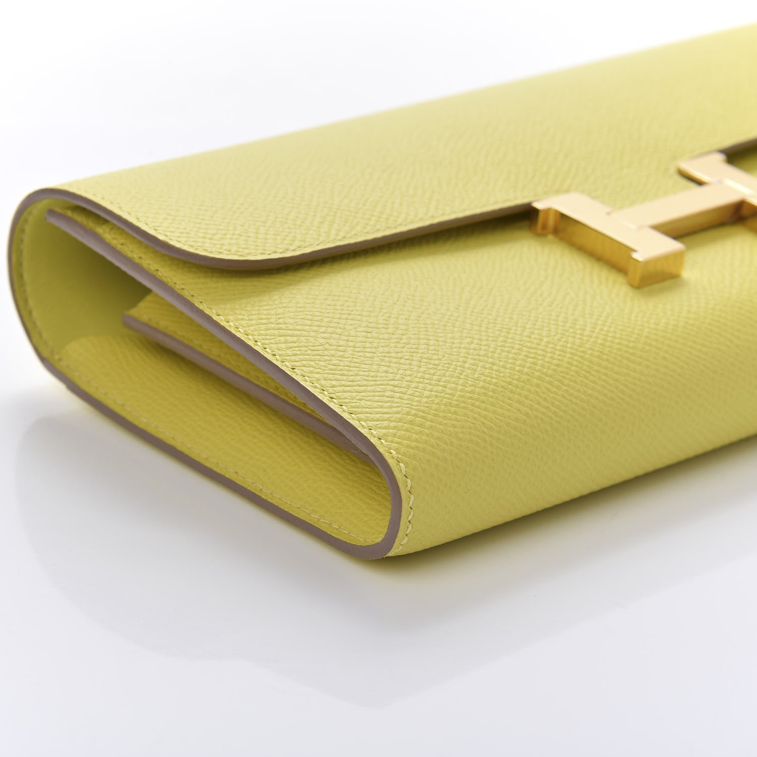 Hermes Epsom Constance Long Wallet Lime 6 of 10