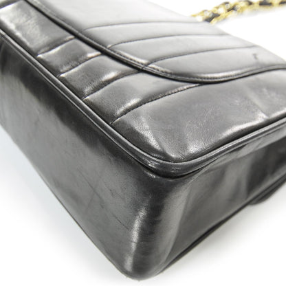 Chanel Lambskin Vertical Quilt Jumbo Flap Black 5 of 11