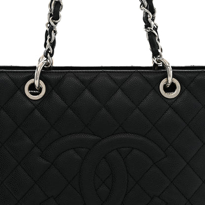 Chanel Caviar Quilted Grand Shopping Tote GST Black 8 of 10