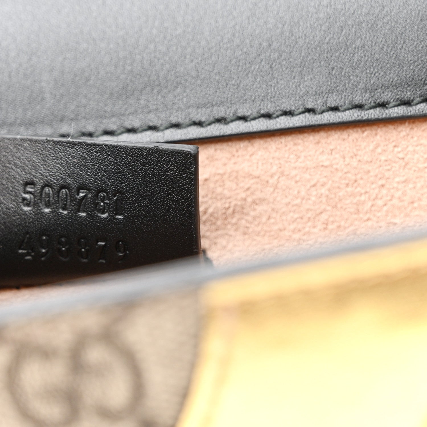 Gucci GG Supreme Monogram Small Osiride Shoulder Bag Black Gold 8 of 13