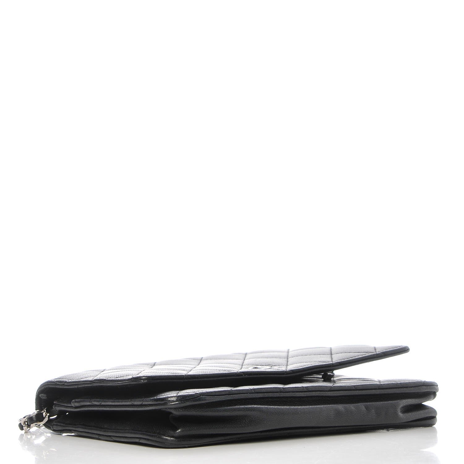 Chanel Lambskin Quilted Wallet On Chain WOC Black 4 of 9