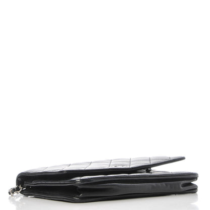 Chanel Lambskin Quilted Wallet On Chain WOC Black 4 of 9