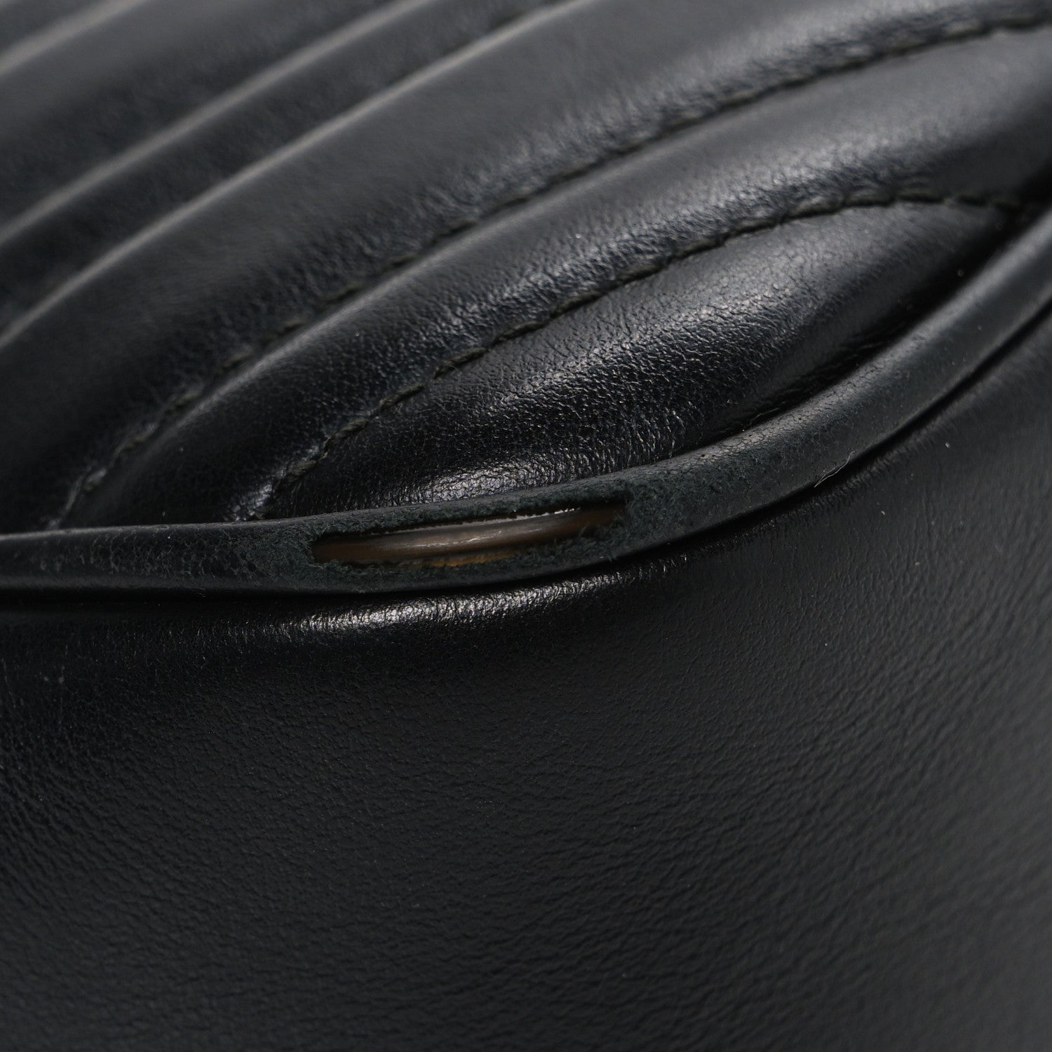 Gucci Calfskin Matelasse Small GG Marmont Chain Shoulder Bag Black 11 of 12