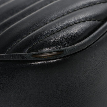 Gucci Calfskin Matelasse Small GG Marmont Chain Shoulder Bag Black 11 of 12