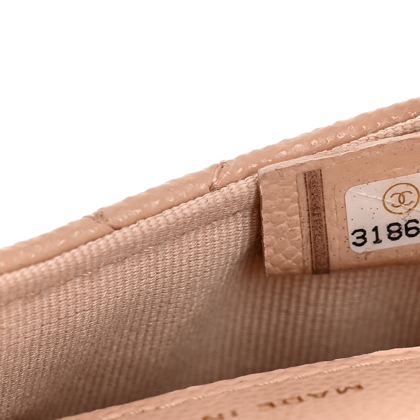 Caviar Quilted Mini Chain Belt Bag Light Beige