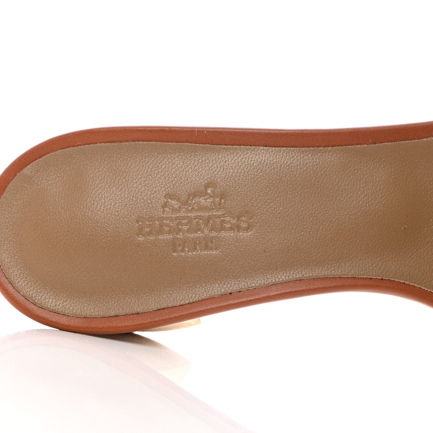 Hermes Calfskin Oasis Sandals 36 Gold 7 of 9