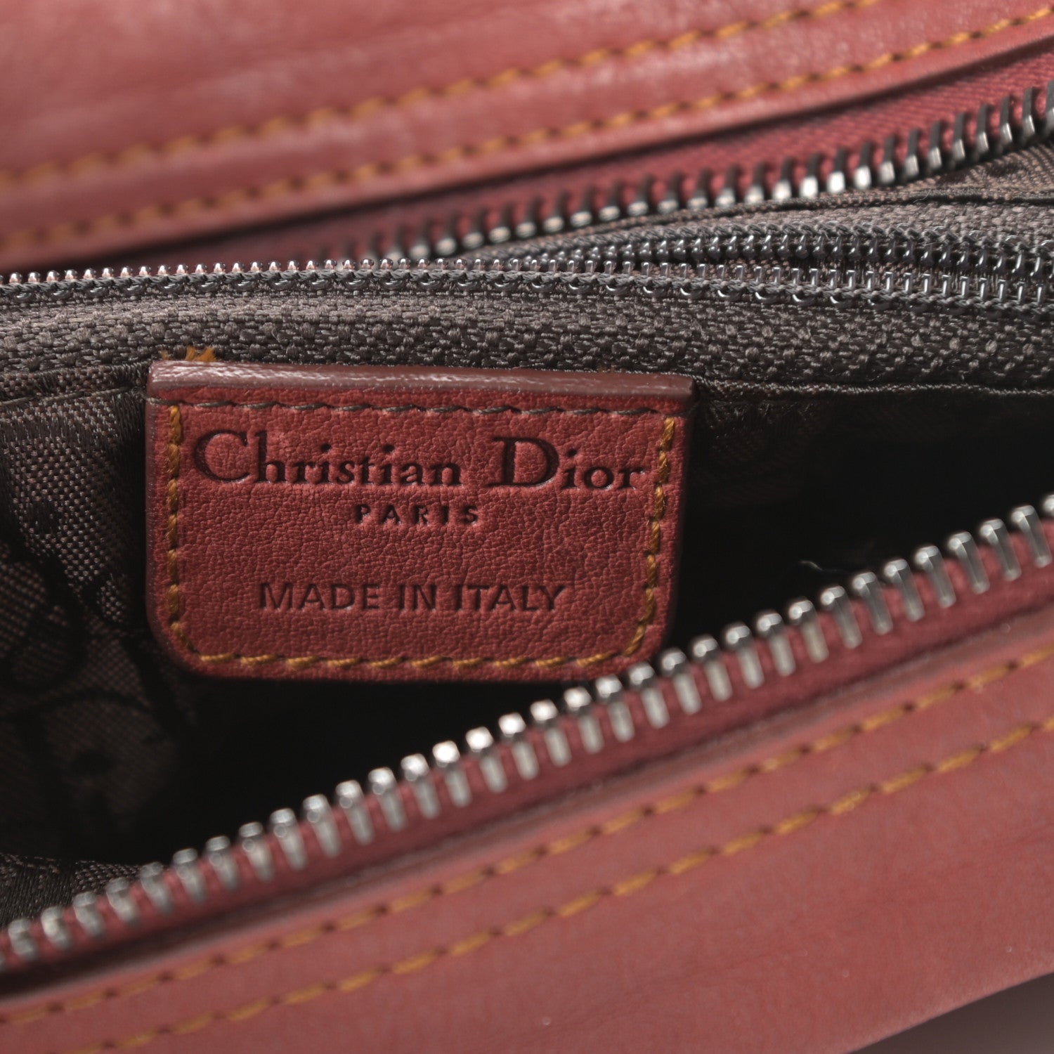 Christian Dior Calfskin Medium Gaucho Double Saddle Red 9 of 18