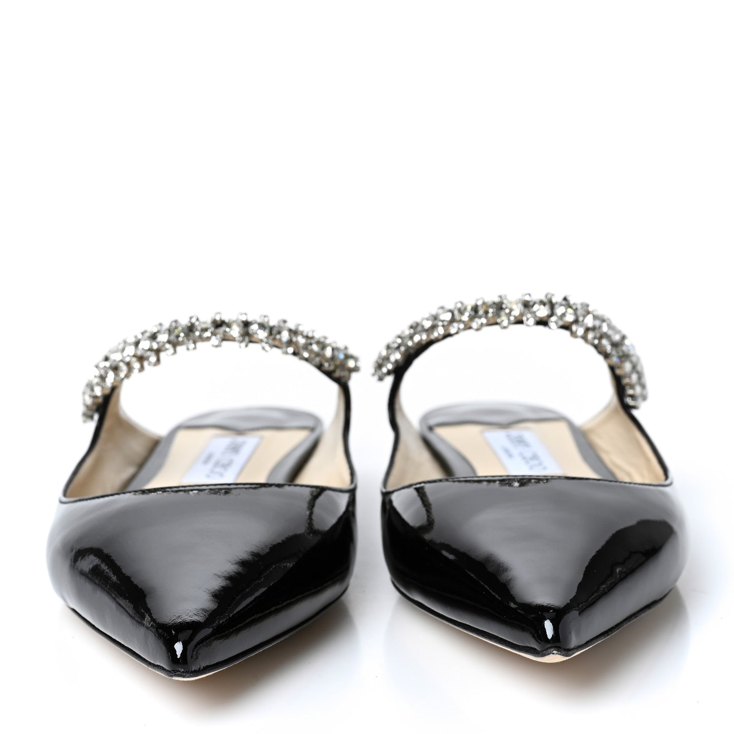Patent Calfskin Bing 100 Mules 41 Black