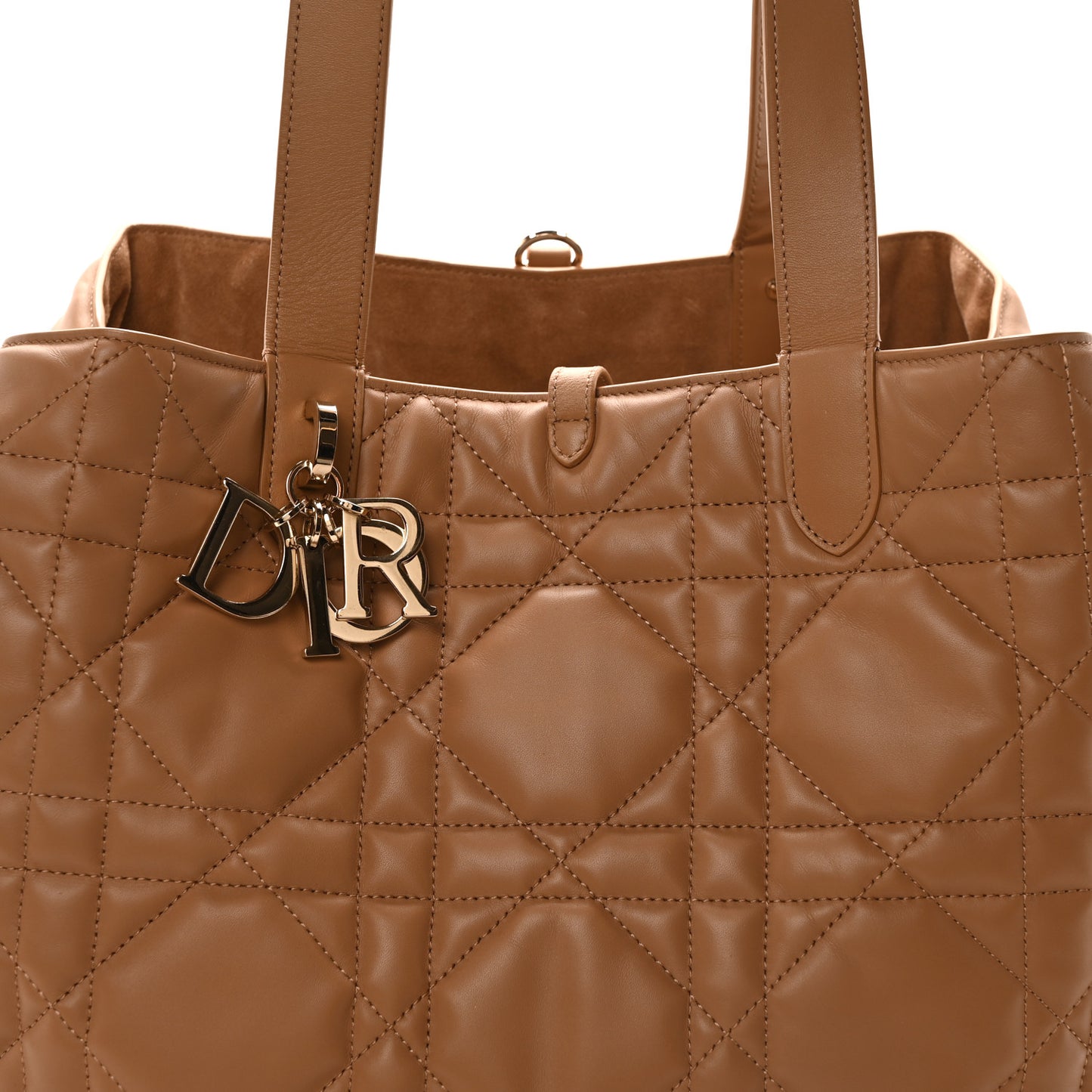 Calfskin Macrocannage Large Toujours Tan