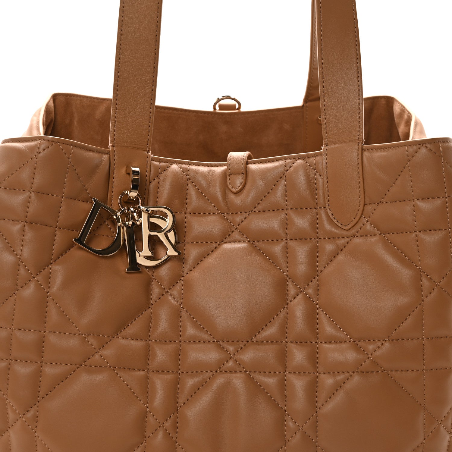 Christian Dior Calfskin Macrocannage Large Toujours Tan 9 of 11