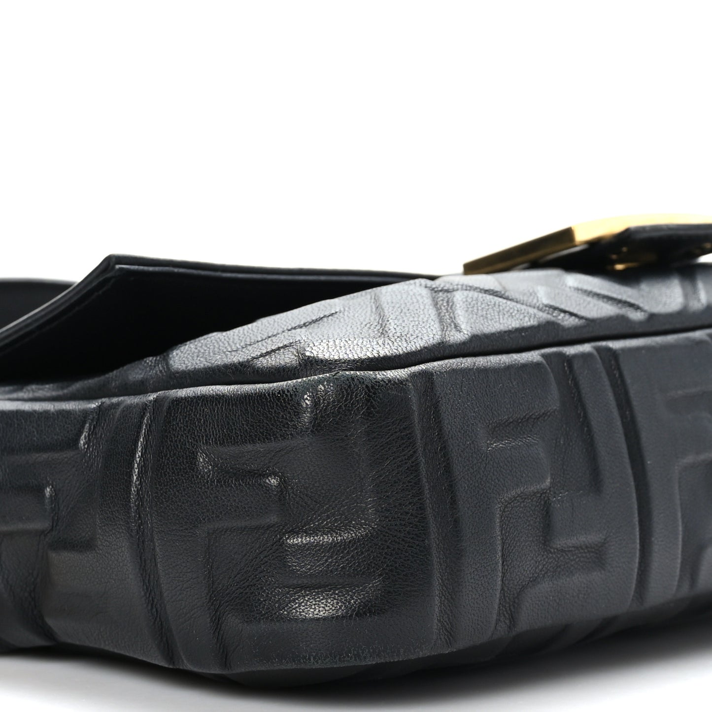 Nappa FF 1974 Embossed Baguette Black