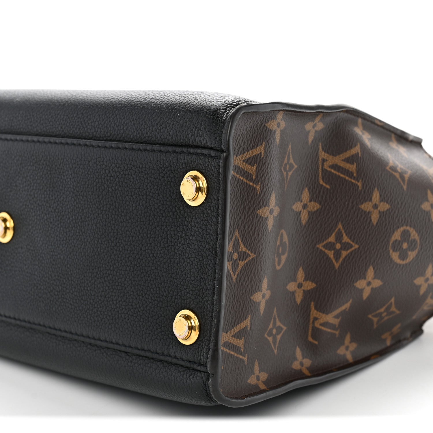 Louis Vuitton Calfskin Monogram On My Side Black 9 of 9